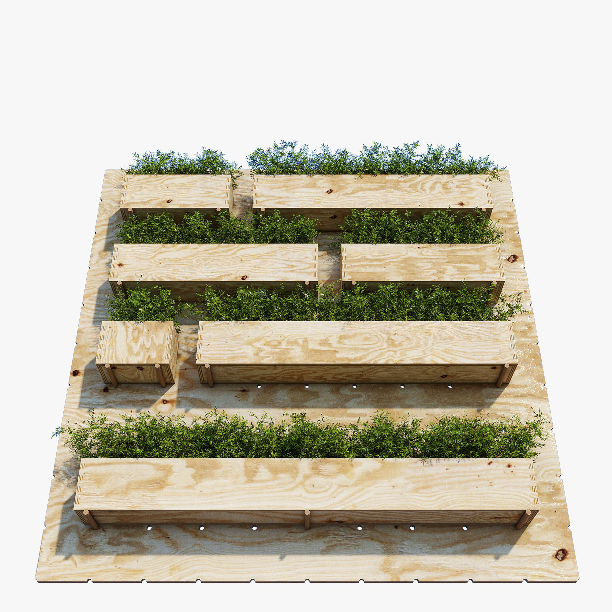 Planter box one 3D model_4