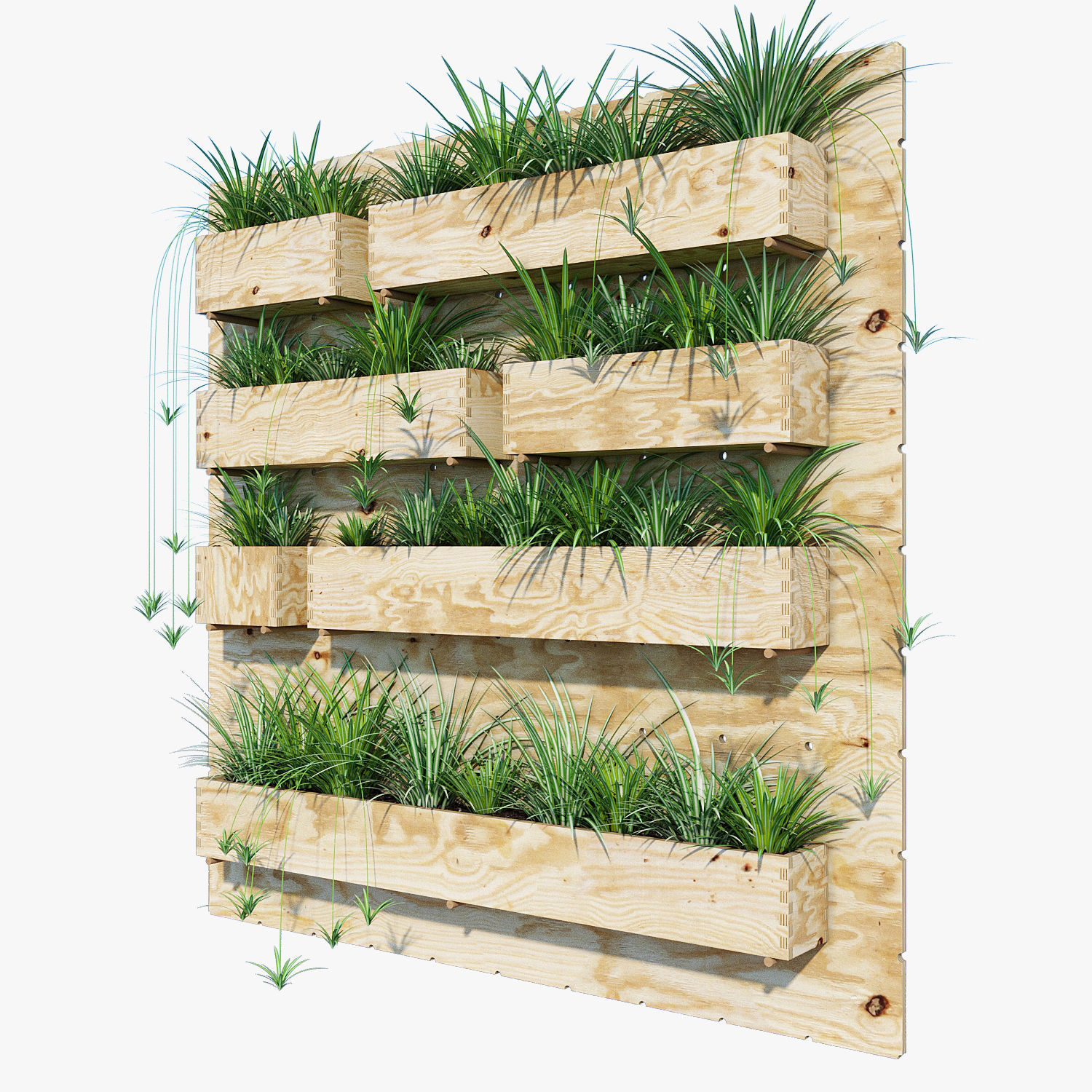 Planter box two 3D model_2