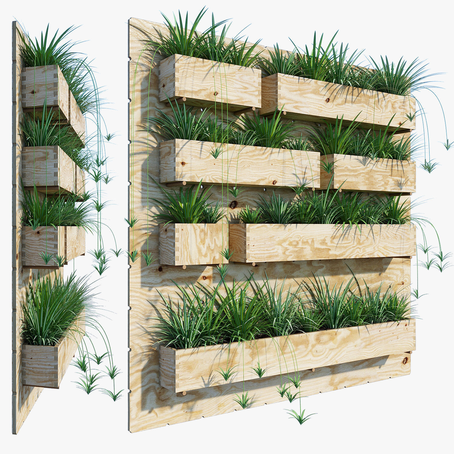 Planter box two 3D model_1