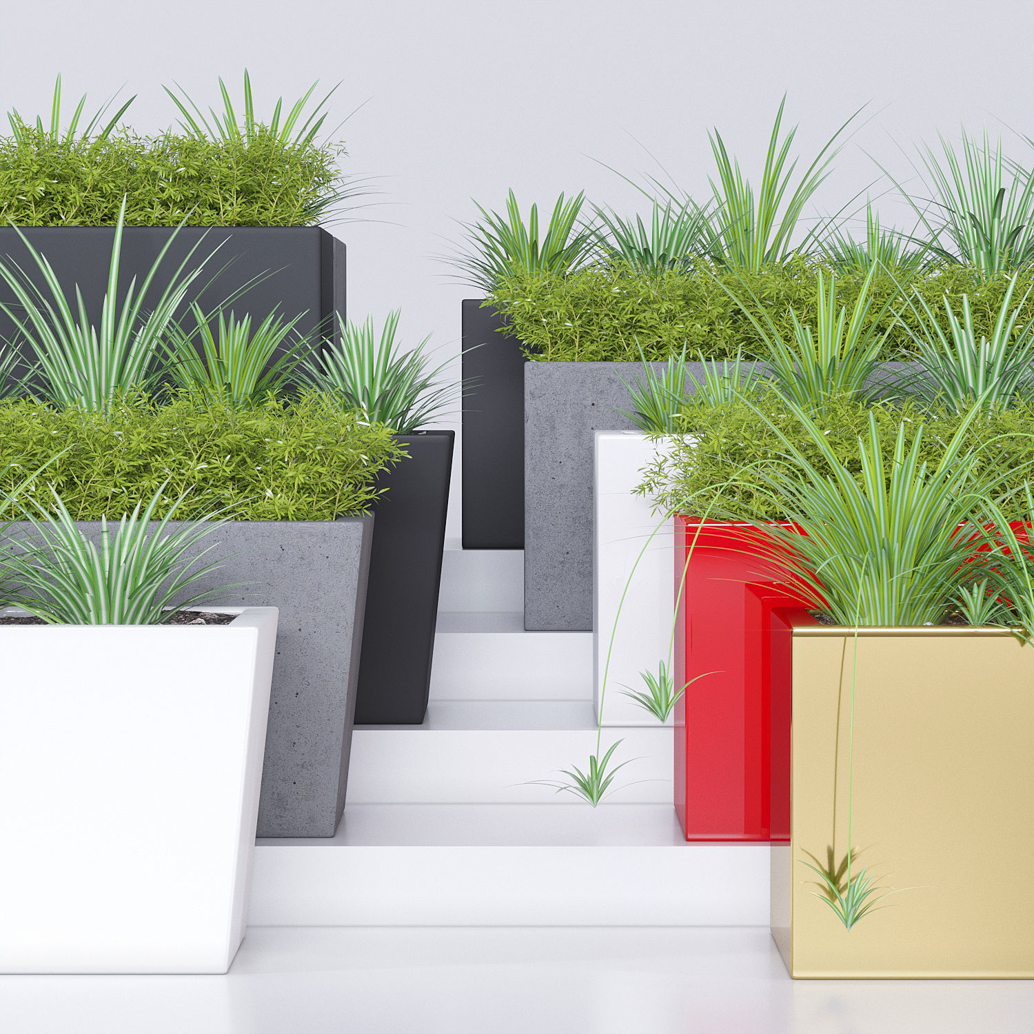 Pottery Pots seven 3D model_2