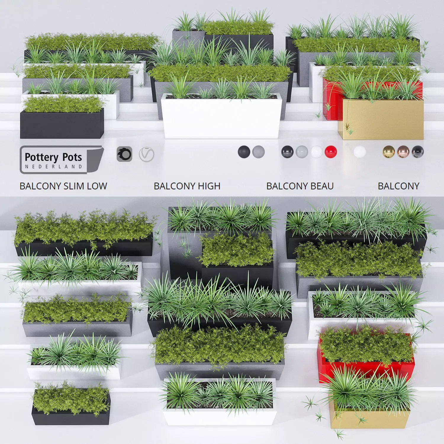 Pottery Pots seven 3D model_0