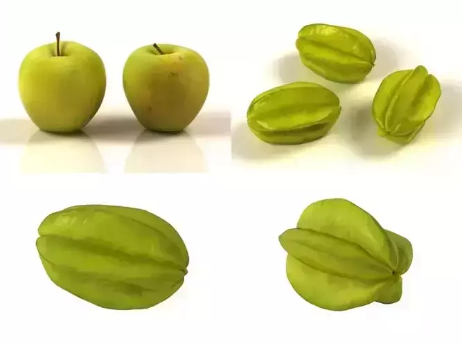 G apples in glass bowl