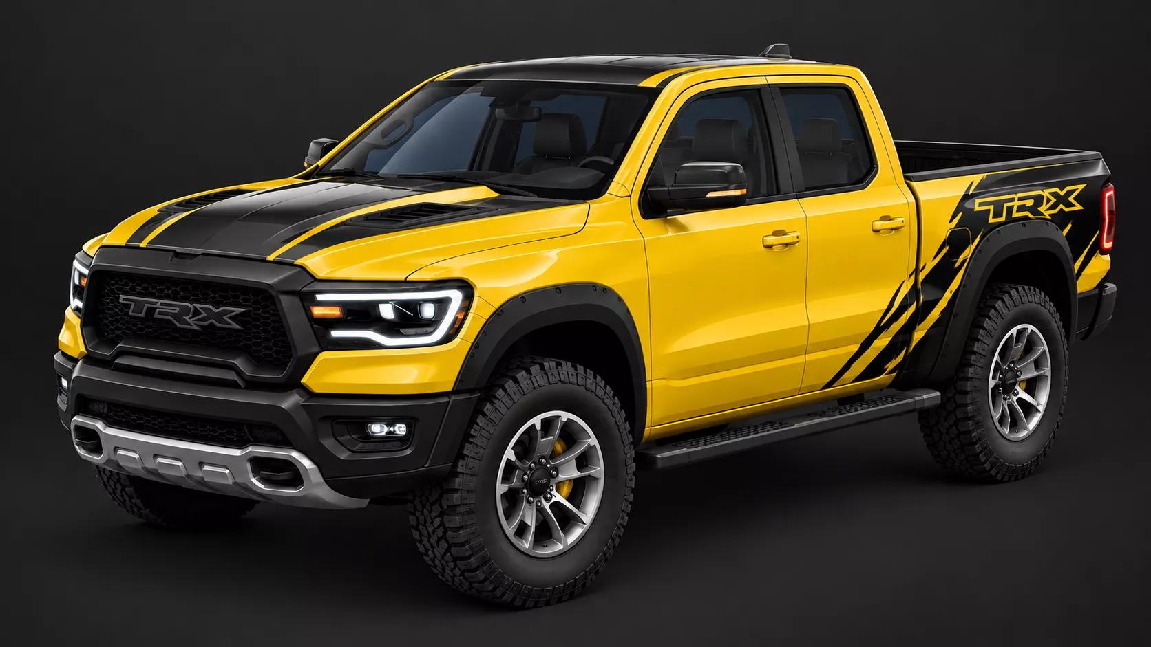 Sports Pickup Truck TRX Style Game Ready Low-poly 3D model