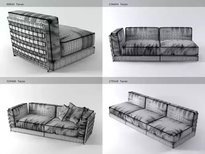 C different sofas and chairs