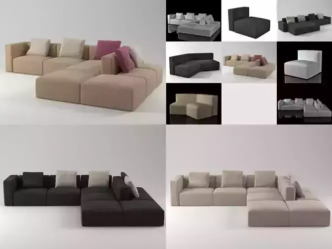 B different sofas