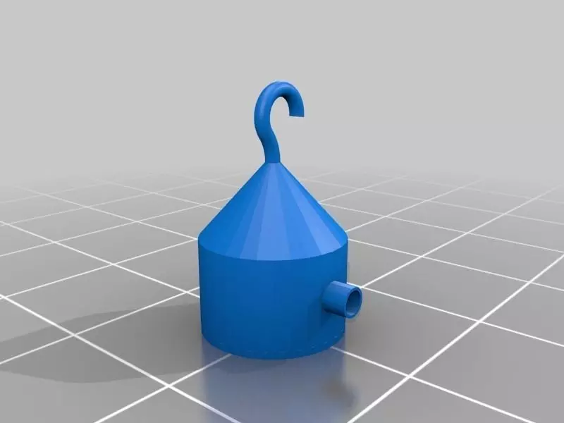 Hanghouse plastic pipe with hook Free 3D print model