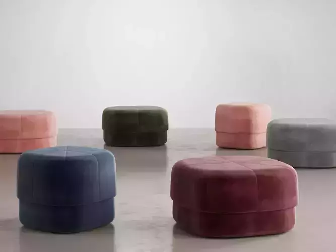 Circus Poufs 3D model