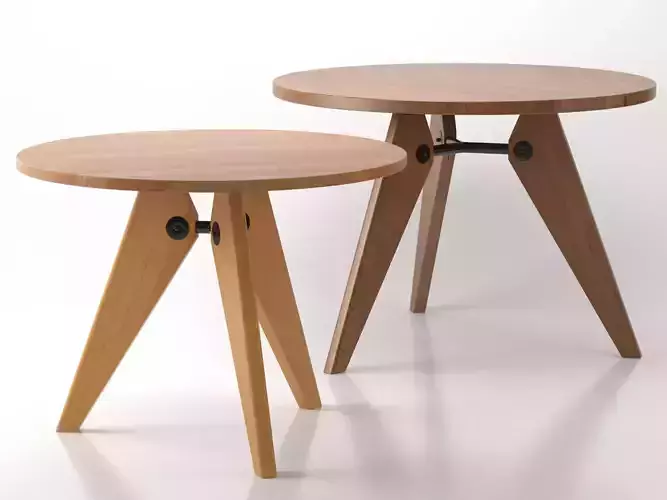 Gueridon Round 3D model