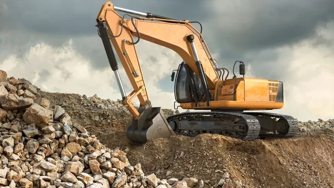 Tracked Excavator RIG 3D Model 8K PBR