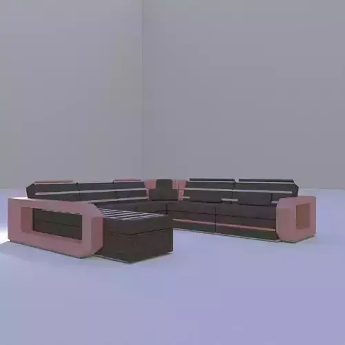 realistic looking sofa