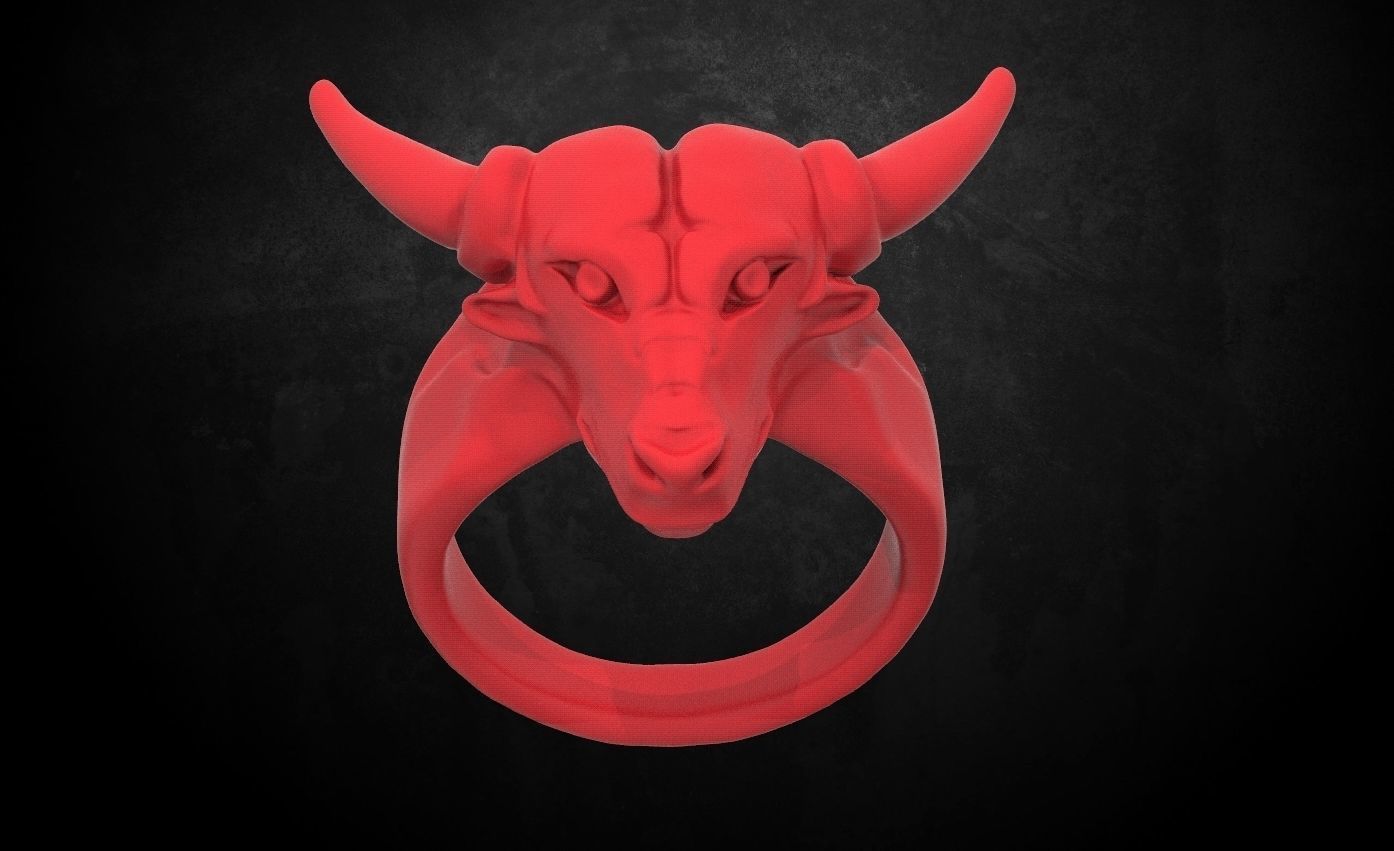 Ring bull 3D print model_6