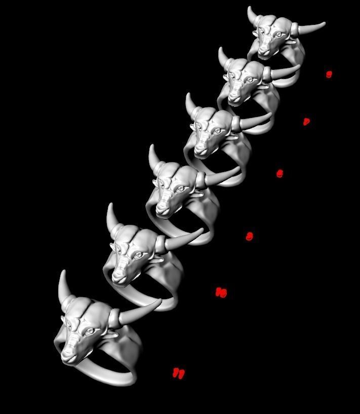 Ring bull 3D print model_12