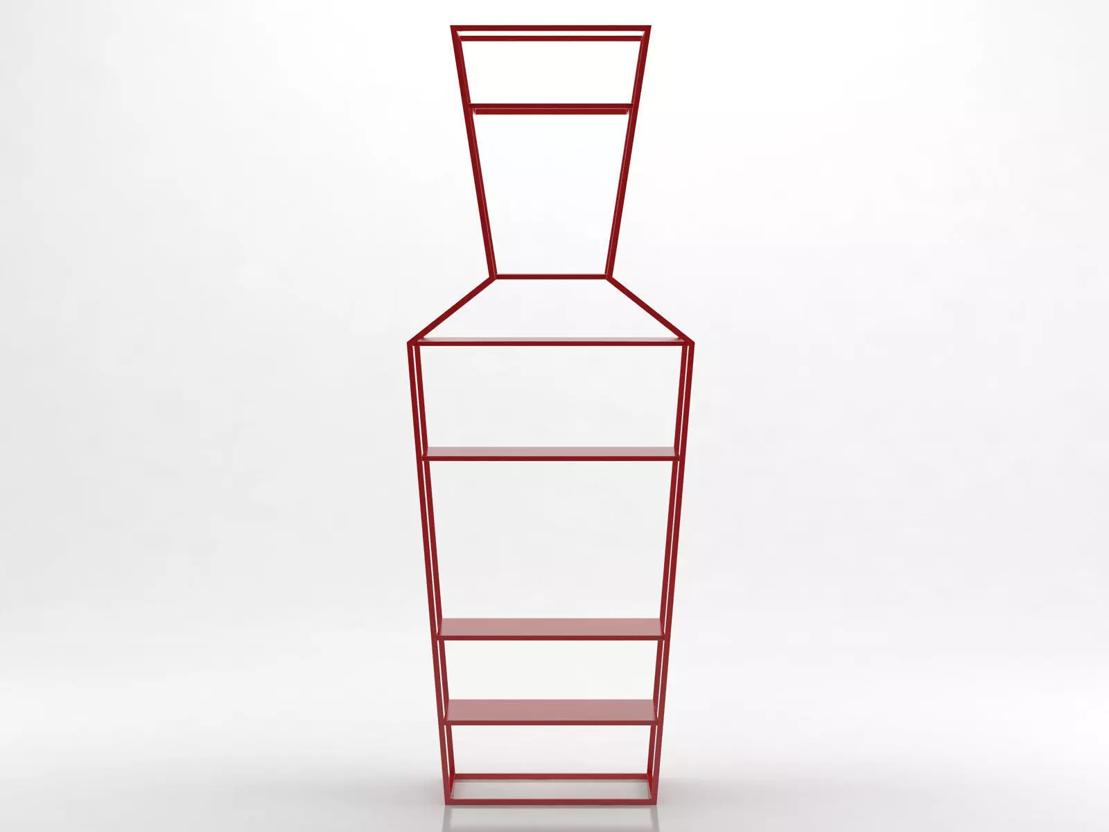 June metal shelf with three shelves 3D model_7