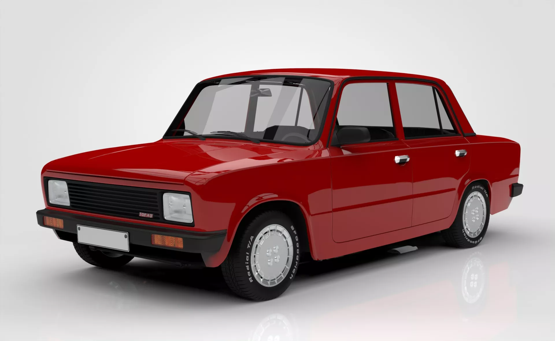 Fiat 124 Serce 3D model