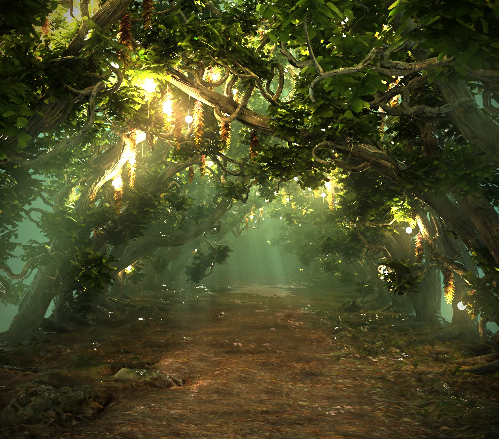 Magical Forest HD Low-poly 3D model