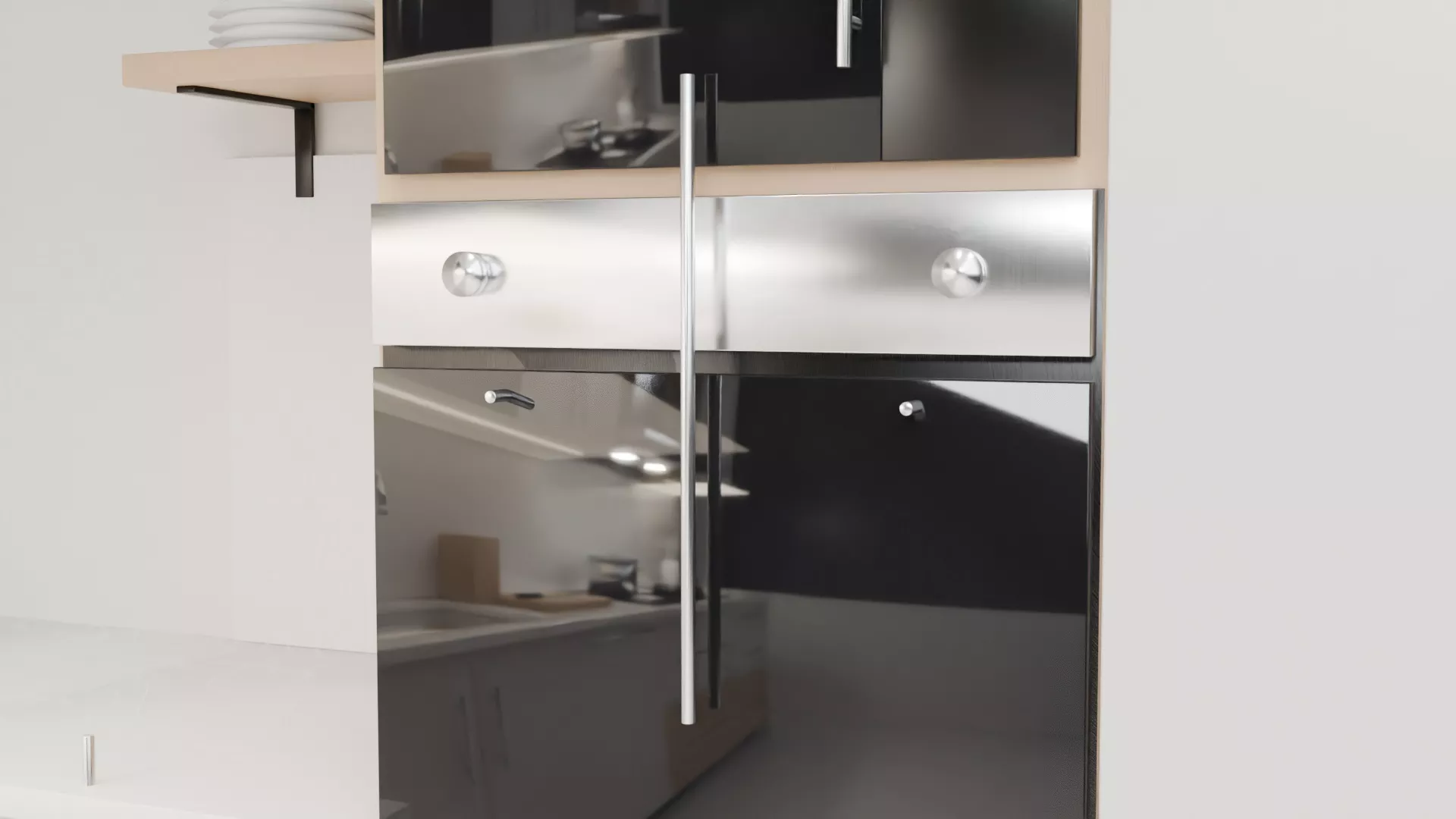 Full Modular Kitchen 3D Model Free 3D print model