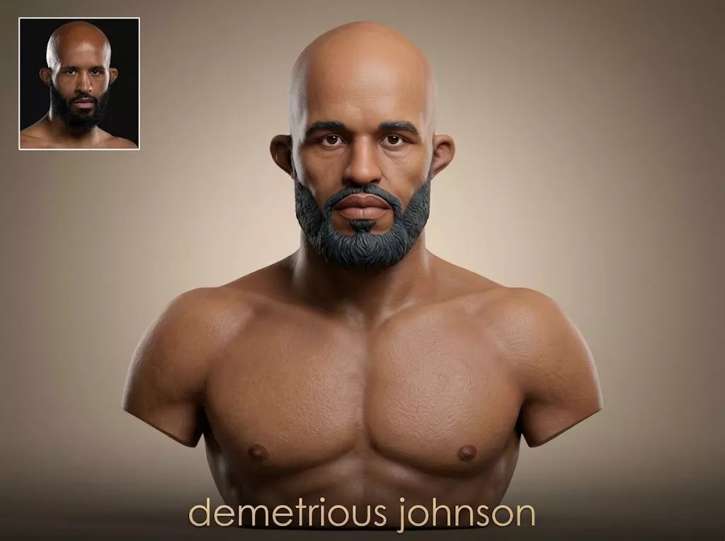 Demetrious Johnson 3D Printable Bust 3D print model
