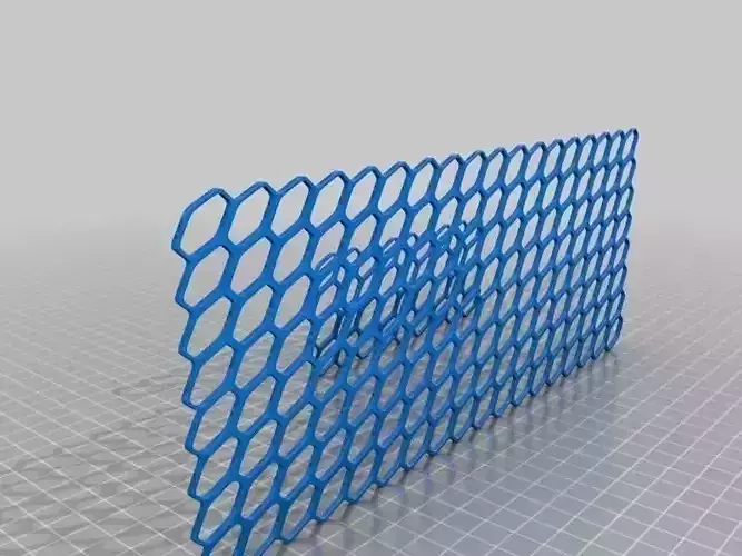 Planar and cilindrical mesh 3d pattern Free 3D print model