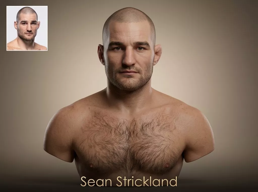 Sean Strickland 3D Printable Bust 3D print model