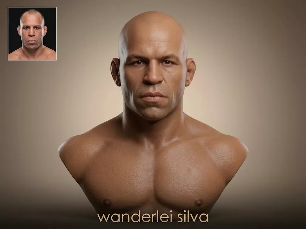 Wanderlei Silva 3D Printable Bust 3D print model