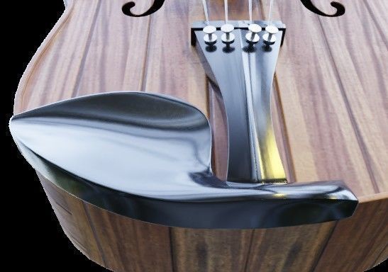 Violin Low-poly 3D model_6