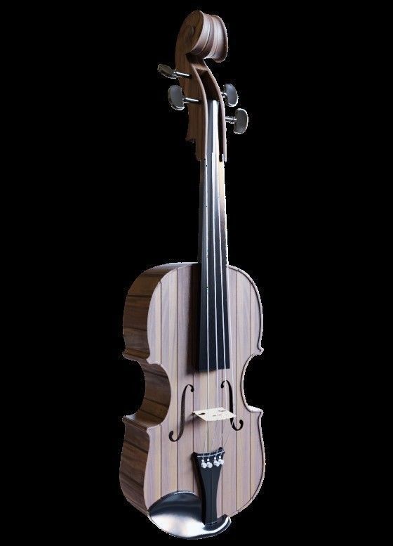 Violin Low-poly 3D model_3