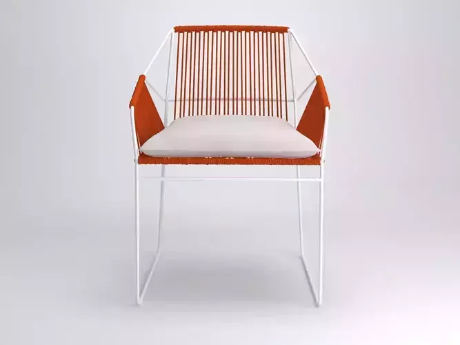 S dining chair - orange