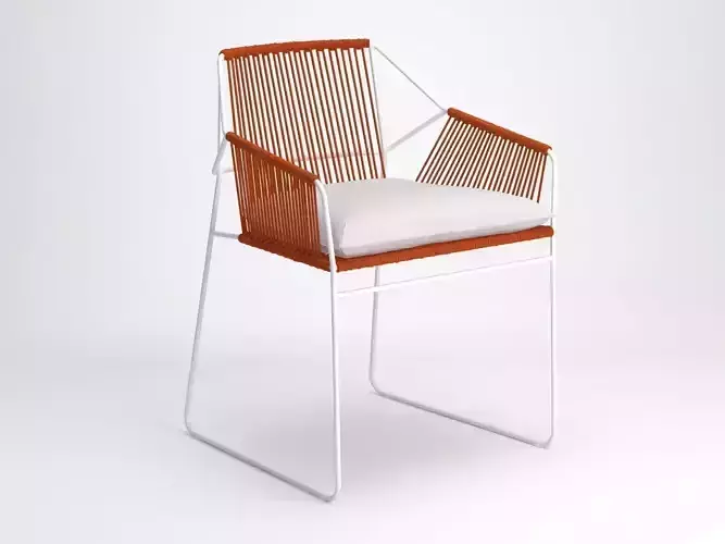 S dining chair - orange