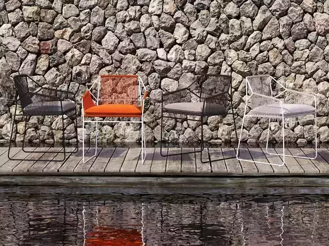 S dining chair - orange