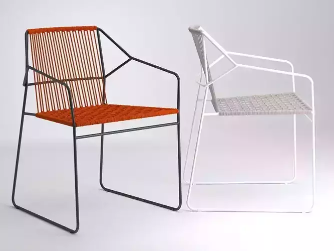 S dining chair - orange