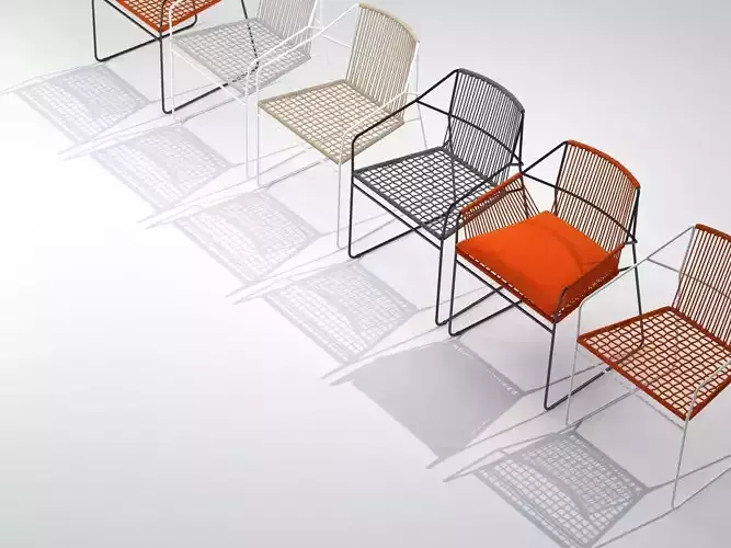 S dining chair - orange