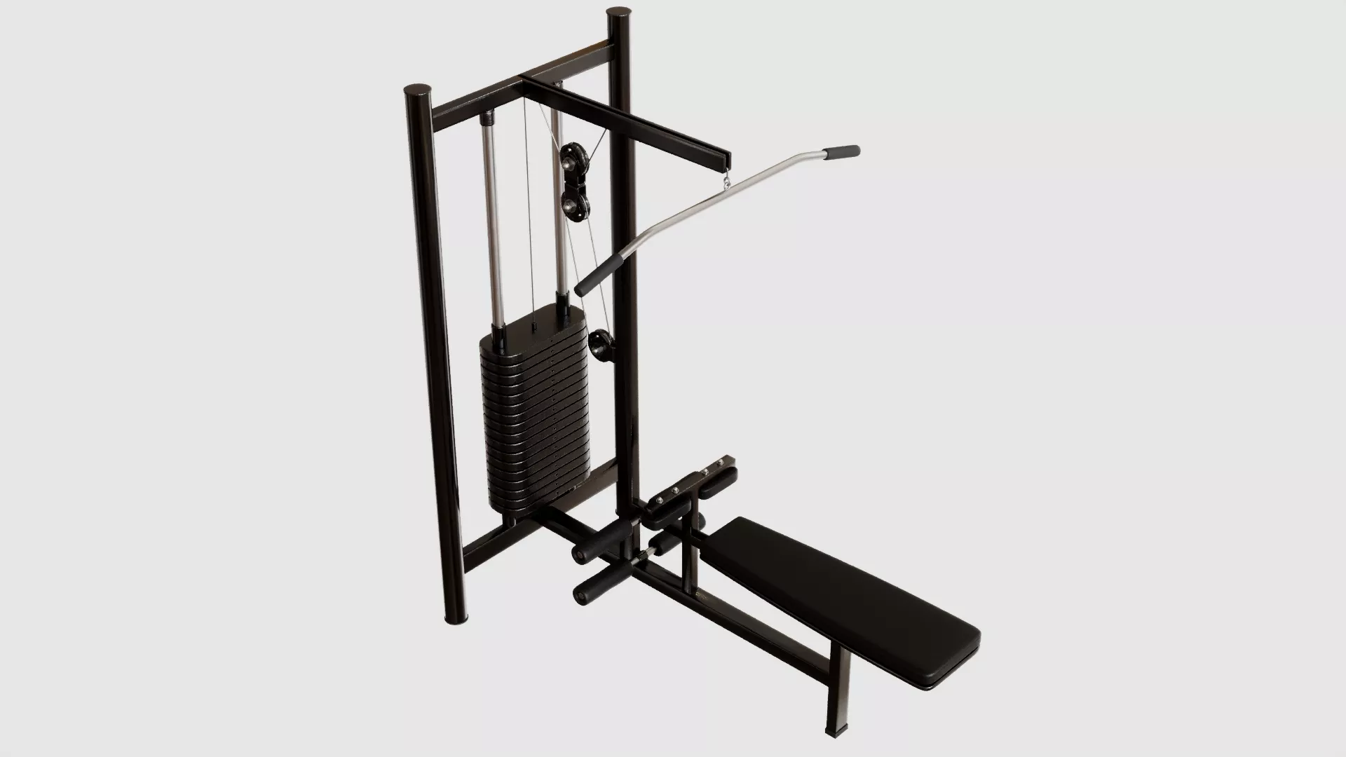 Lat Pulldown Machine 3D model