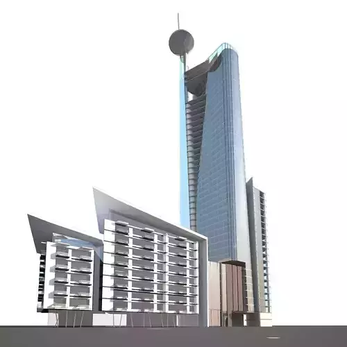 skyskraper modern skyscraper 3D model
