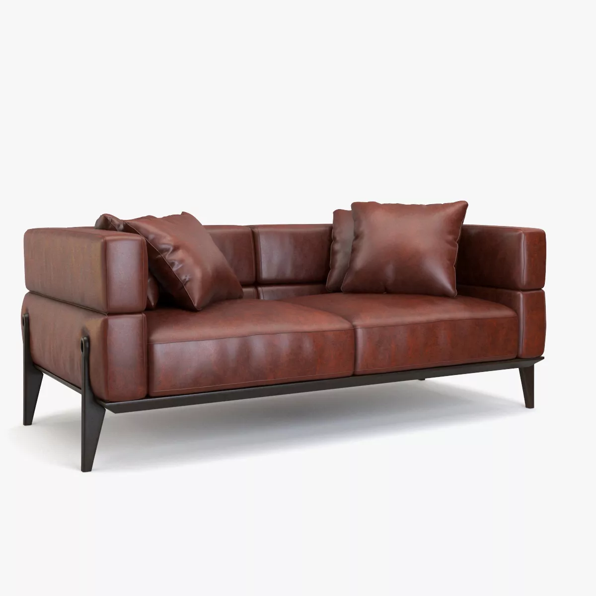 Ago Double Sofa Low-poly 3D model