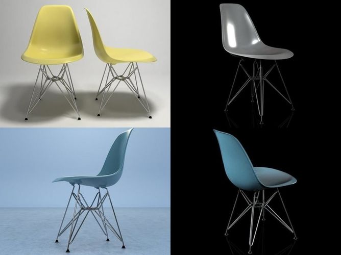 E P C DSR four eames chair 3D model