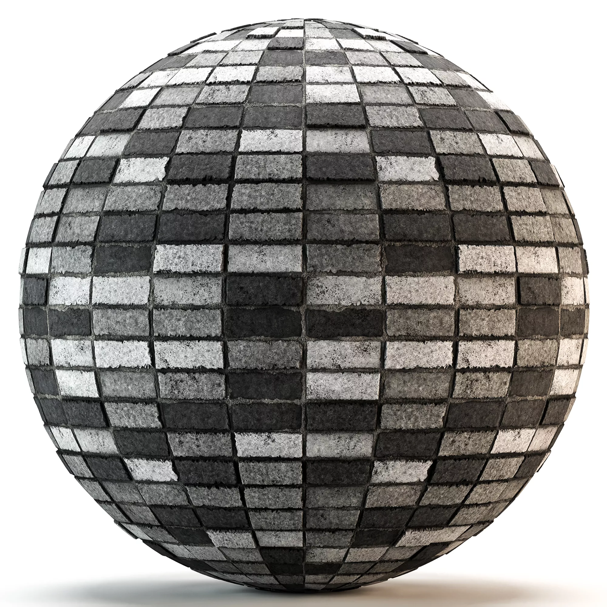 Grey Brick Tile Texture