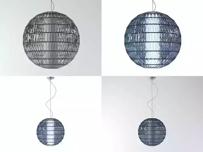 T S rattan pendant light