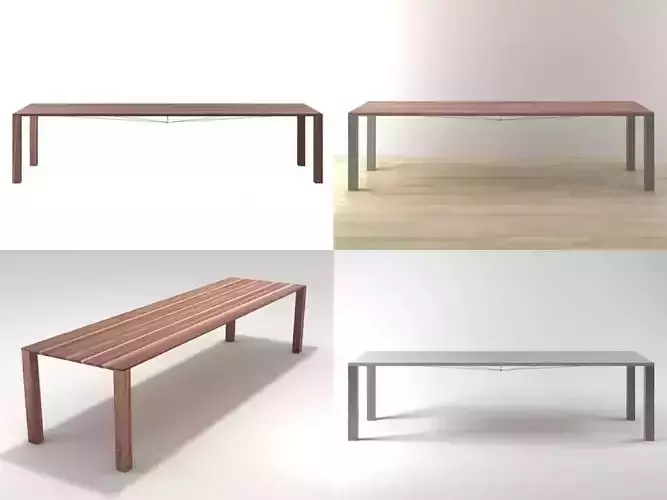 V four different dining tables