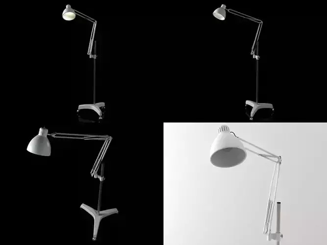N floor lamp with different angles