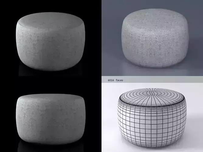 B P three stool 3D model