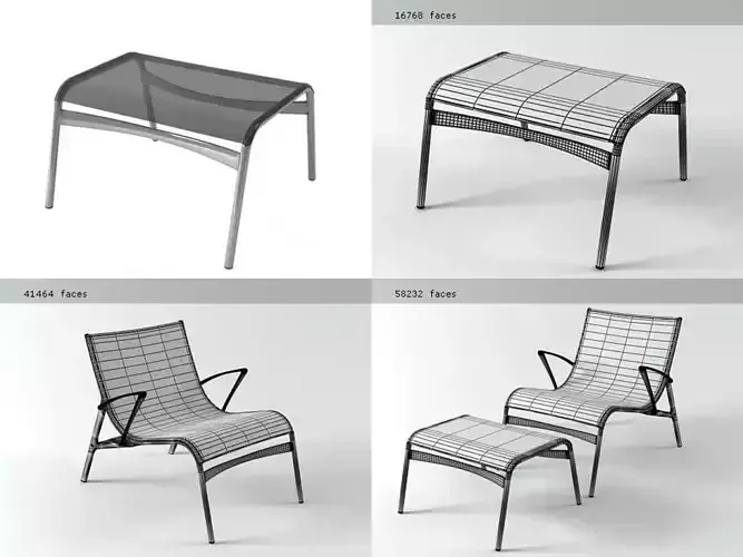 A 438 four different chairs and stool