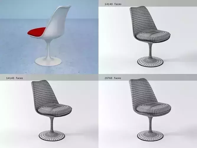 T C saarinen tulip chair