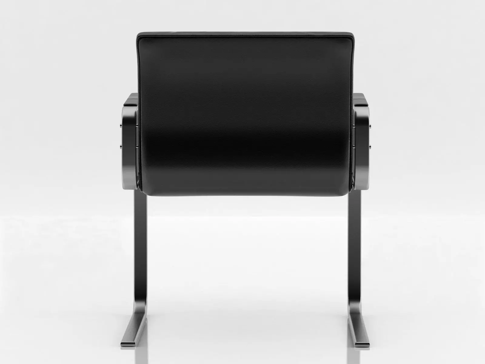 PK leather chair on metal frame 3D model_5