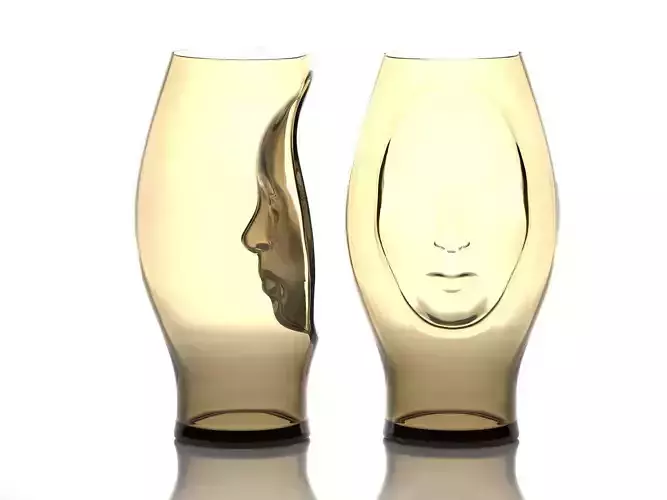 M three glass vases
