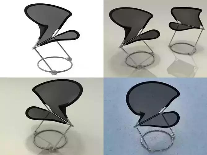 N C 811-1 four different chairs 3D model N C 811-1 four different chairs 3D model