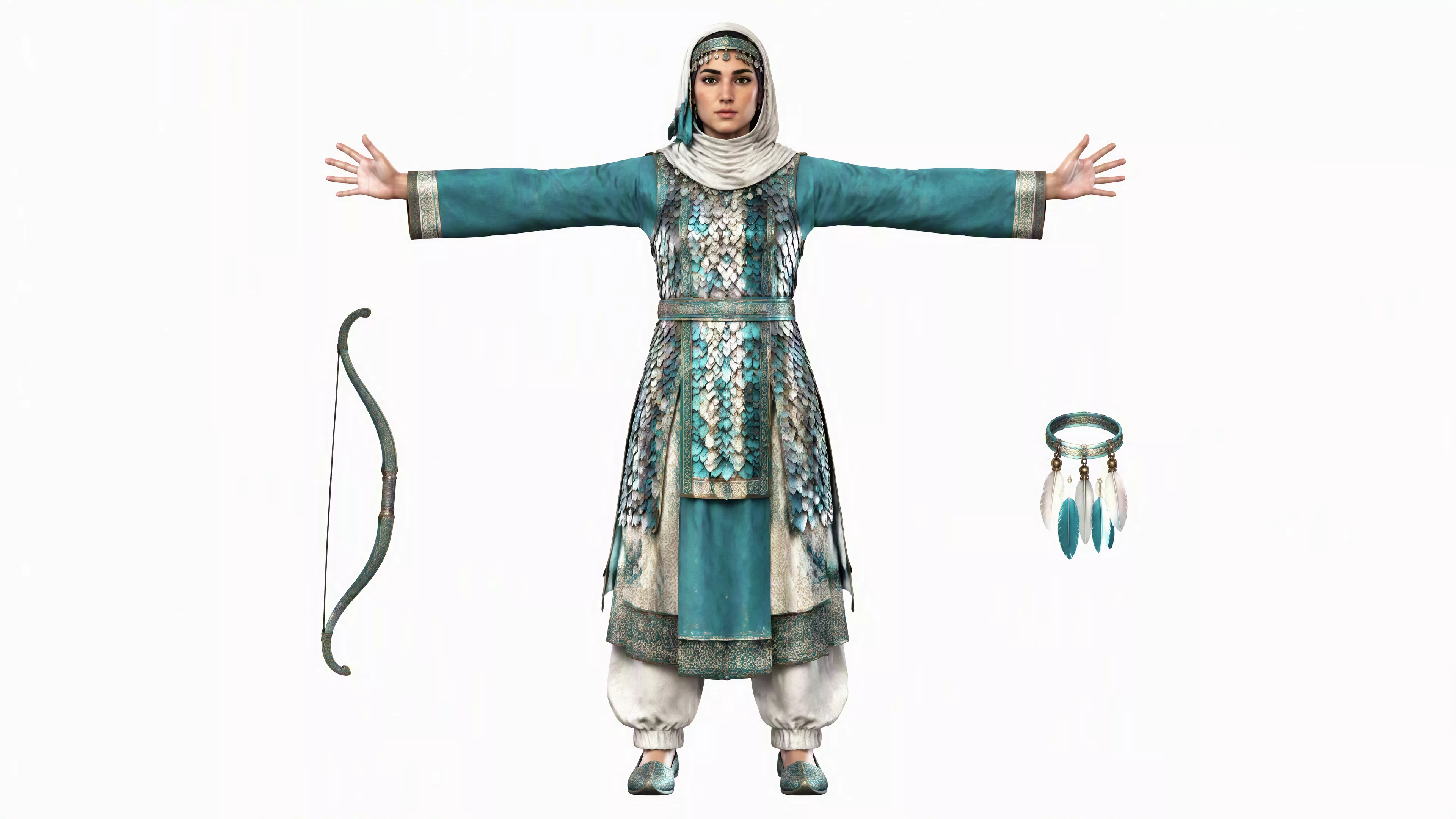 Abba Id 3D Character Fully Rigged Game Ready Low-poly 3D model