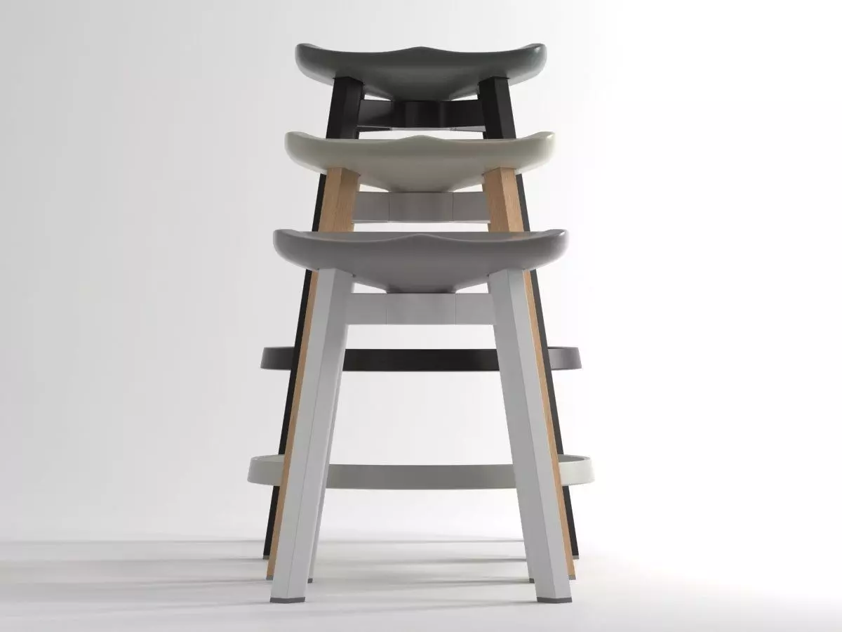 SU stool 3D model_9