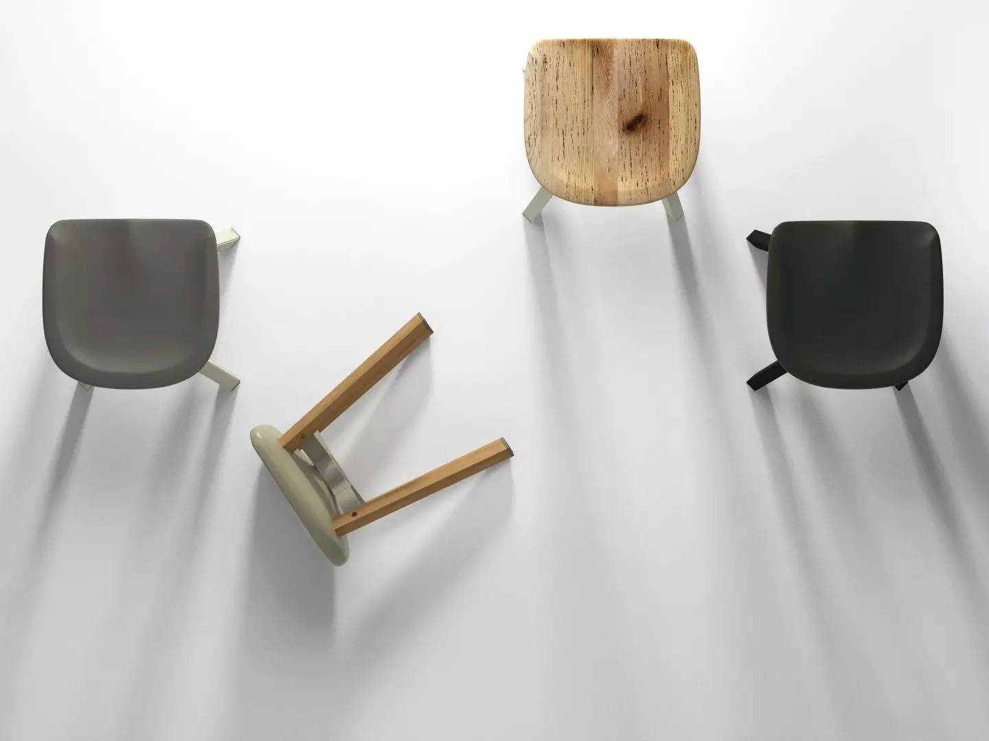 SU stool 3D model_3
