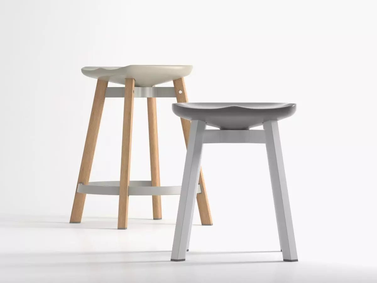 SU stool 3D model_7