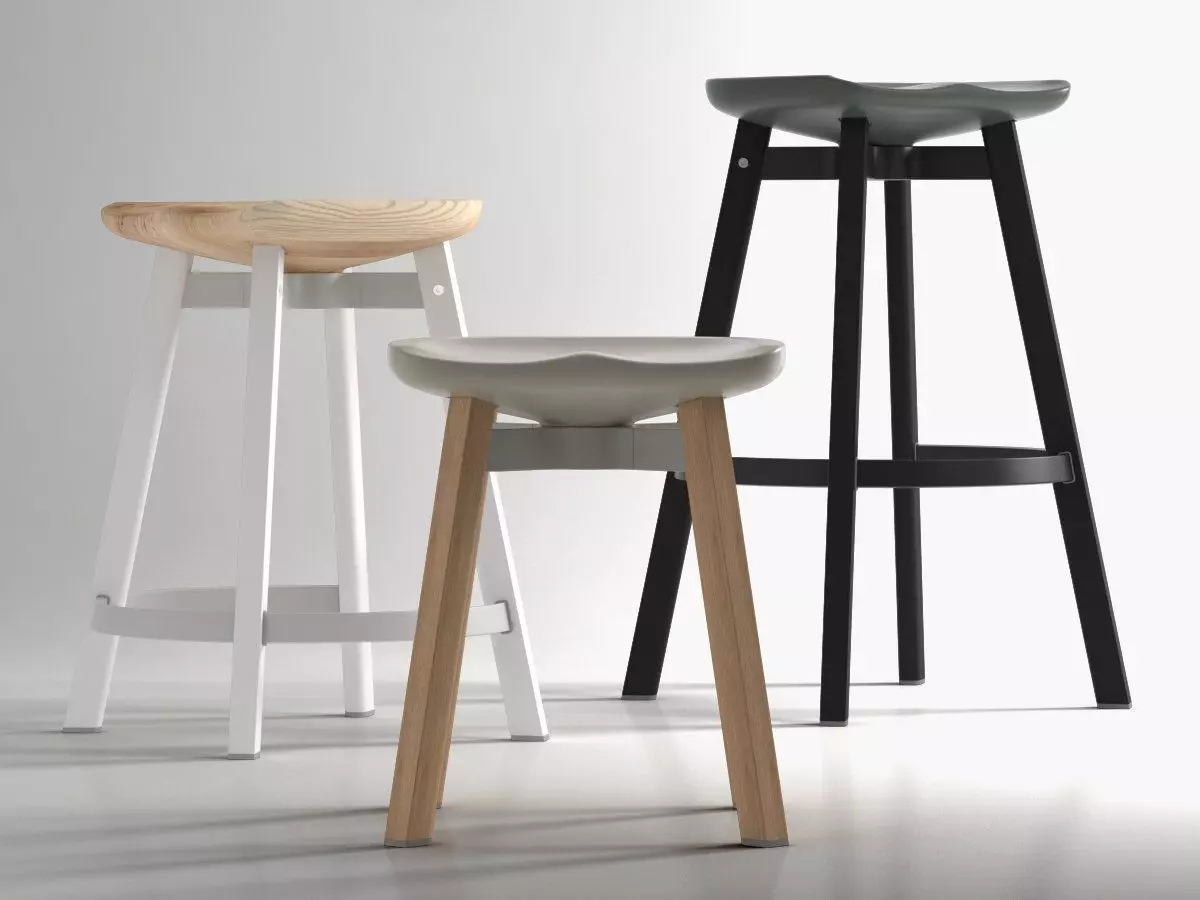 SU stool 3D model_12